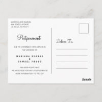 Ankündigung zur Vertagung einer einfachen Skriptho