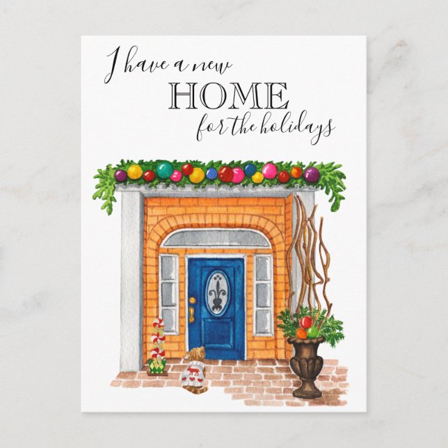 Ankündigung zur Weihnachtsfeier der neuen Zuhause (Vorderseite)