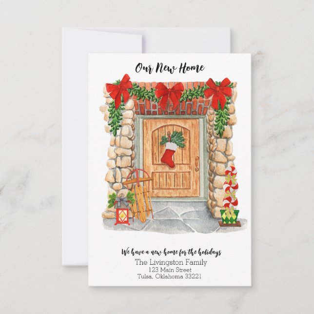 Ankündigung zur Weihnachtsfeier der neuen Zuhause- (Vorderseite)