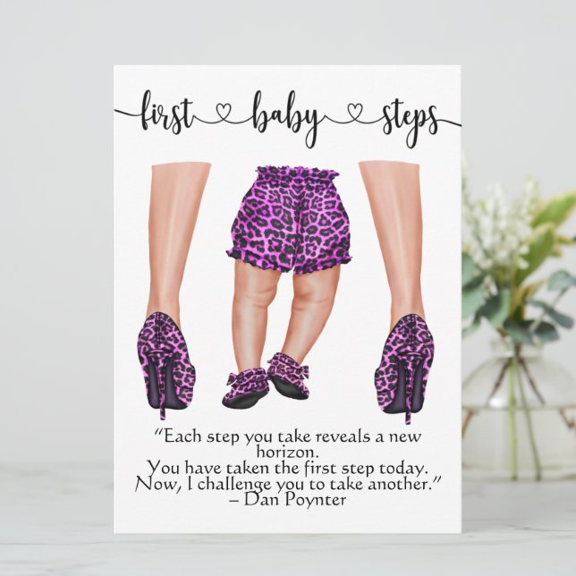 Ankündigungen der ersten Schritte (Stehend Vorderseite)