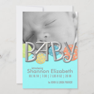 Ankündigungen der modernen Baby-Geburt