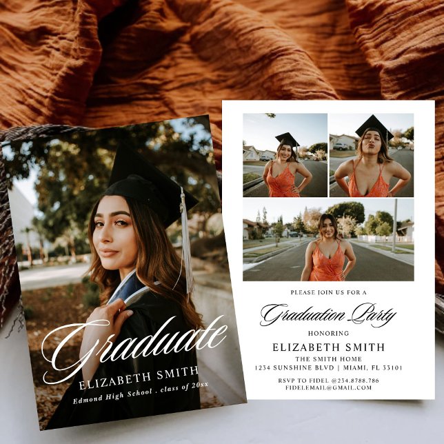 Ankündigungen für Minimalistischen 4 Fotos Graduie (Von Creator hochgeladen)