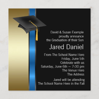 Ankündigungen zur Blue Gold Graduation von Boys