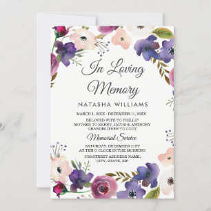 Ankündigungsdienst für Blumenkreide Einladung