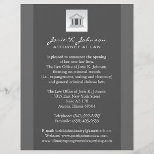 Ankündigungsflyer für Anwaltskanzlei Flyer