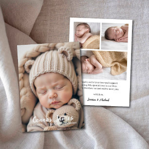 Ankündigungskarte für das neugeborene Scrpty Baby  Ankündigung