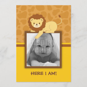 Ankündigungskarte von Lion Birth Ankündigung