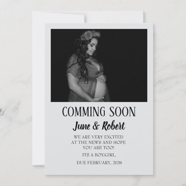 Ankündigungskarten für Schwangerschaften (Vorderseite)