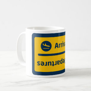 Ankunft/Abfahrt Kaffeetasse