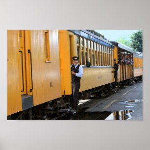 Ankunft am Bahnhof Durango Poster