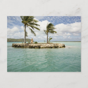 Ankunft am Flughafen in Bora Bora Postkarte