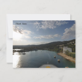 Ankunft am Morgen - Jamaika Postkarte