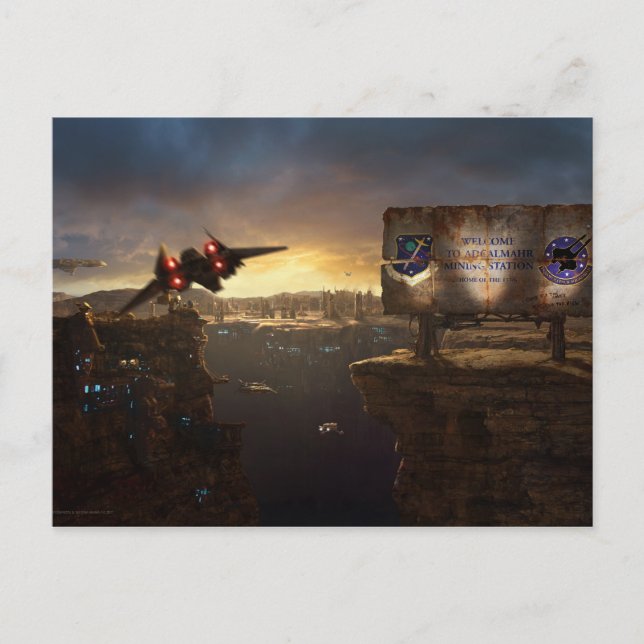 Ankunft bei der Postkarte Adcalmahr (Vorderseite)