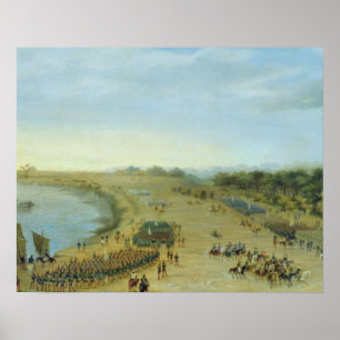 Ankunft der Alliierten Armee in Itapiru, Paragua Poster