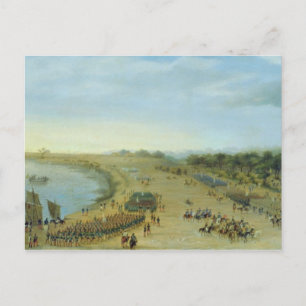 Ankunft der Alliierten Armee in Itapiru, Paragua Postkarte