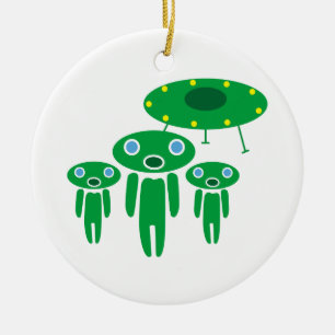 Ankunft der Außerirdischen Keramik Ornament
