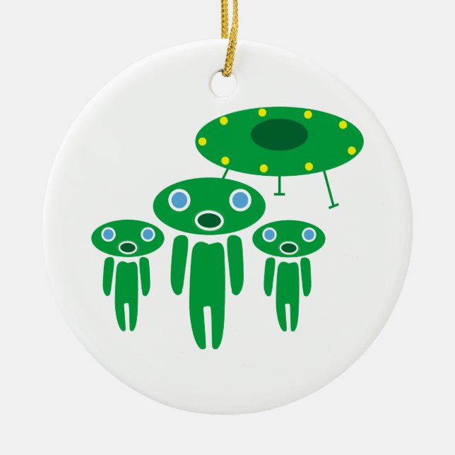Ankunft der Außerirdischen Keramik Ornament (Vorne)