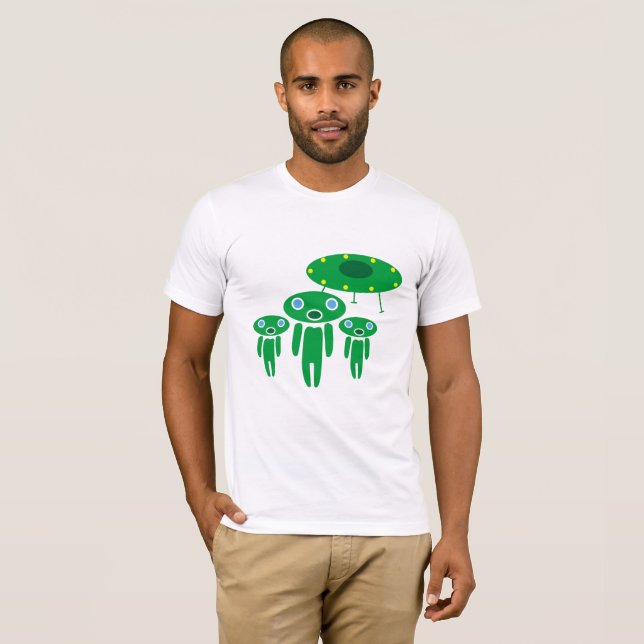 Ankunft der Außerirdischen T-Shirt (Vorne ganz)