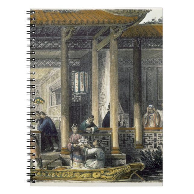 Ankunft der Heirat-Geschenke beim BrautResiden Notizblock (Vorderseite)