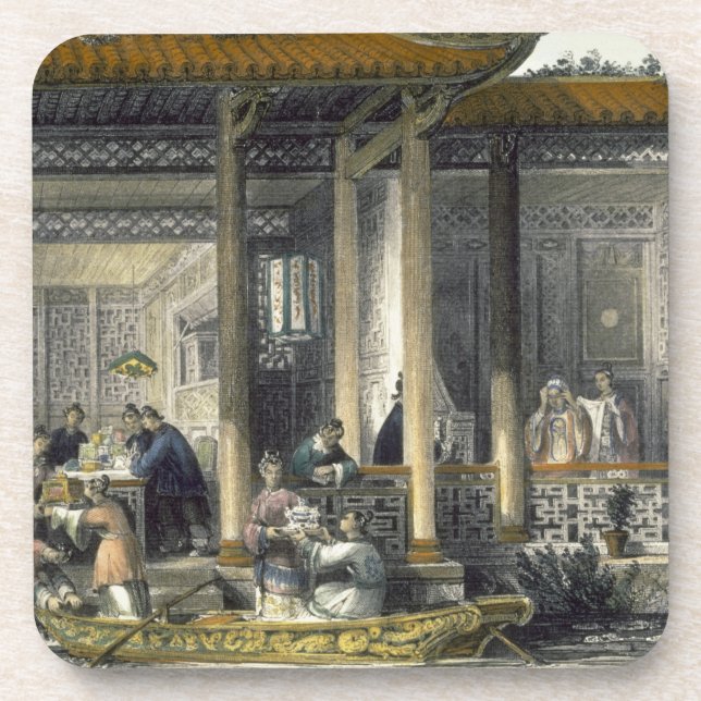 Ankunft der Heirat-Geschenke beim BrautResiden Untersetzer (Vorderseite)