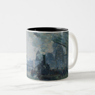 Ankunft der Normandie Bahn - Monet Zweifarbige Tasse