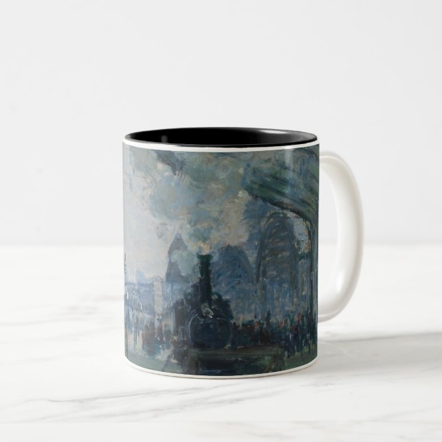 Ankunft der Normandie Bahn - Monet Zweifarbige Tasse (VorderseiteRechts)