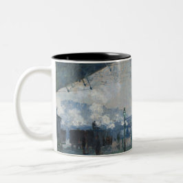 Ankunft der Normandie Bahn - Monet Zweifarbige Tasse
