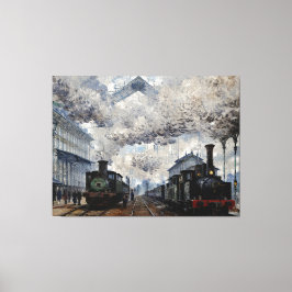 Ankunft des Zuges in der Normandie Leinwanddruck