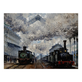 Ankunft des Zuges in der Normandie Poster