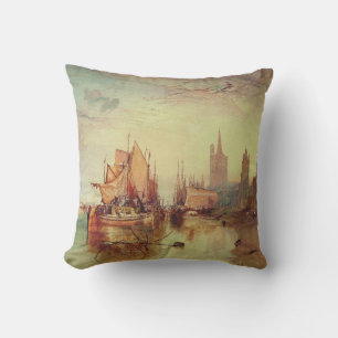 Ankunft eines Packet Boats durch Joseph Turner Kissen