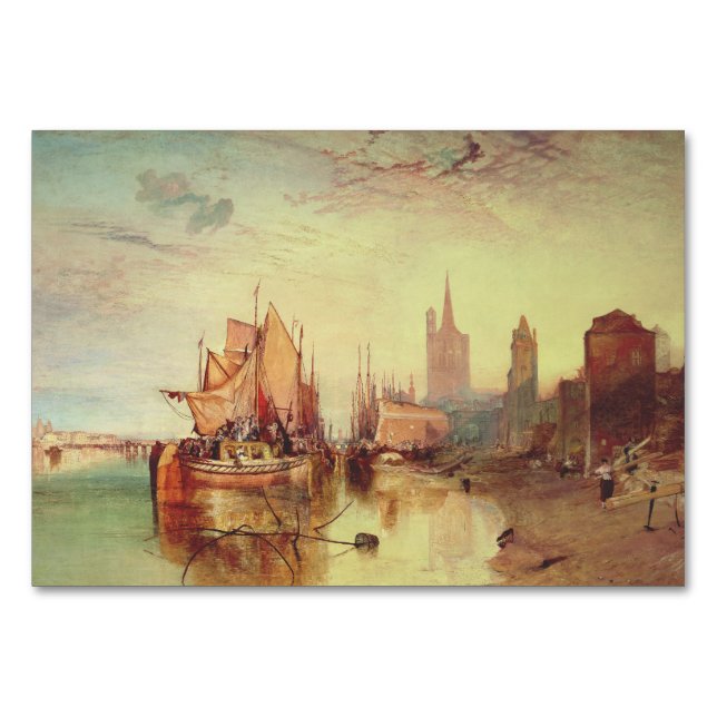 Ankunft eines Packet Boats durch Joseph Turner Tischnummer (Vorderseite)