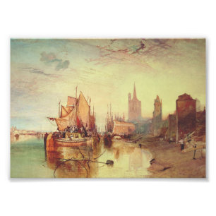 Ankunft eines Paketbootes von Joseph Turner Fotodruck