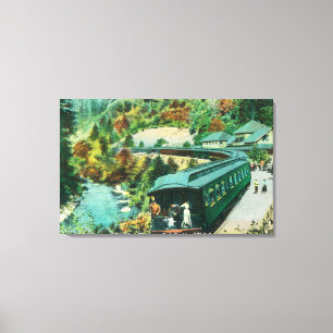 Ankunft in den Springs Leinwanddruck