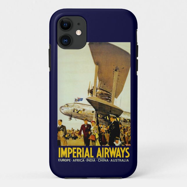 Ankunft mit Imperial Airways Case-Mate iPhone Hülle (Rückseite)