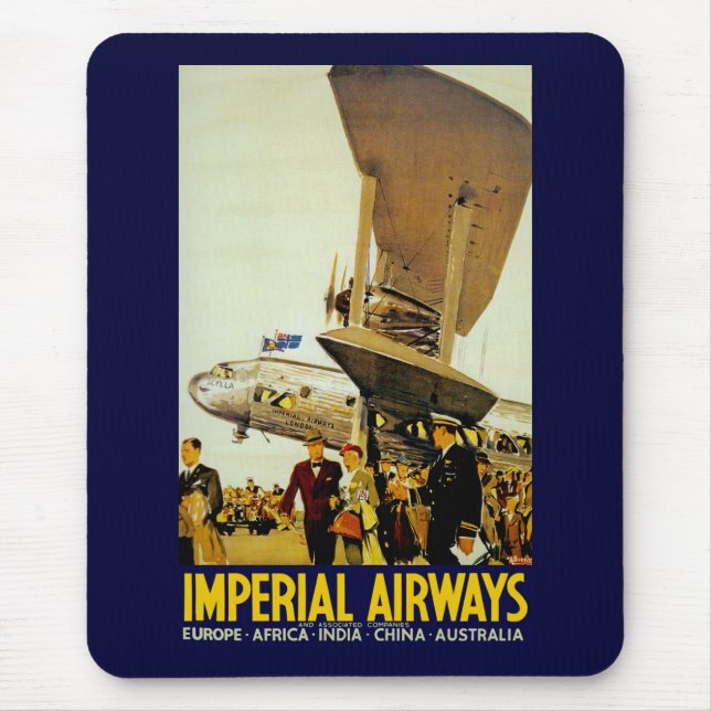 Ankunft mit Imperial Airways Mousepad (Vorne)