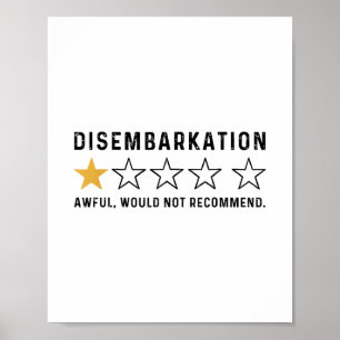Ankunft Scheußlich Würde Nicht Empfehlen Lustige K Poster