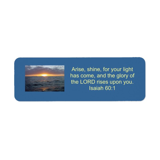 Ankunft Shine - Isaiah 60:1 (Vorne)