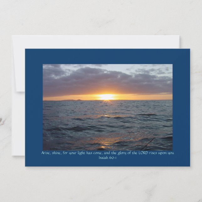 Ankunft Shine - Isaiah 60:1 (Vorderseite)