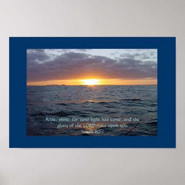 Ankunft Shine - Isaiah 60:1 Poster (Vorne)