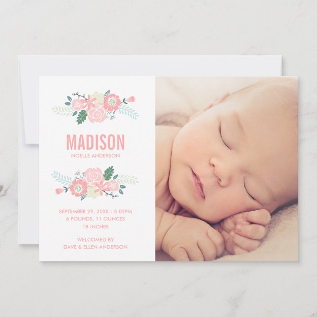 Ankunft süß | Geburtsankündigung Ankündigung (Vorderseite)