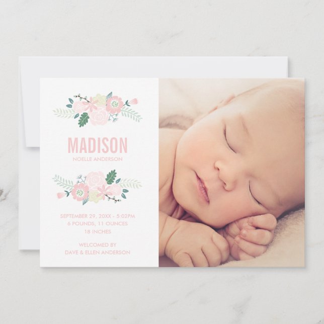 Ankunft süß | Geburtsankündigung Ankündigung (Vorderseite)