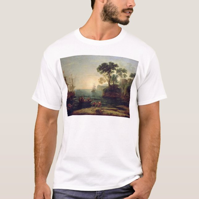 Ankunft von Aeneas in Italien, die Dämmerung von T-Shirt (Vorderseite)