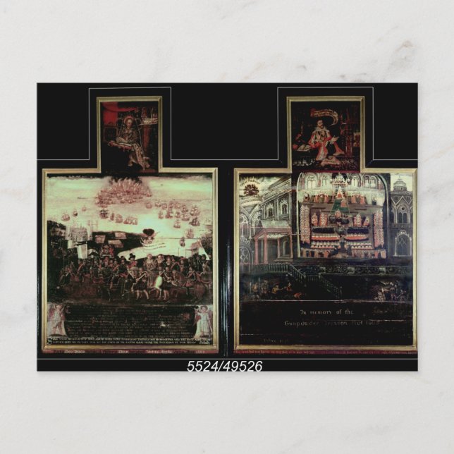 Ankunft von Königin Elisabeth I. in Tilbury Postkarte (Vorderseite)