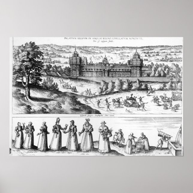 Ankunft von Königin Elizabeth I. Poster (Vorne)