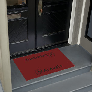 Ankunfts-Abfahrt-Tür-Matte Fußmatte