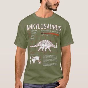 Ankylosaurus Dinosaur Fakten Paläontologe Nerd T-Shirt