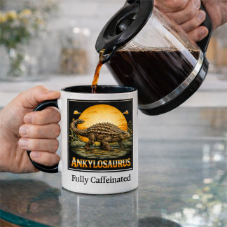 Ankylosaurus Dinosaur prähistorischer Mond Tasse