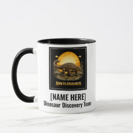Ankylosaurus Dinosaur prähistorischer Mond Tasse