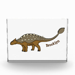 Ankylosaurus gepanzerte Dinosaurier-Abbildung Fotoblock