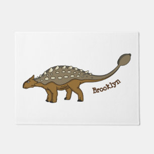 Ankylosaurus gepanzerte Dinosaurier-Abbildung Fußmatte